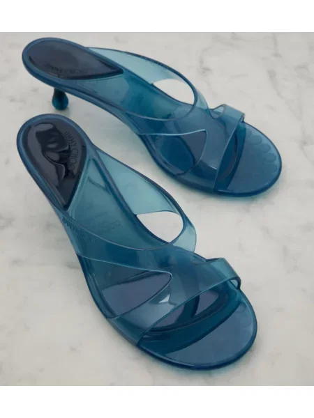 Papuci tip mules Jimmy Choo albastru