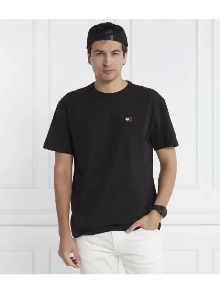 Tommy Jeans Tricou BADGE negru