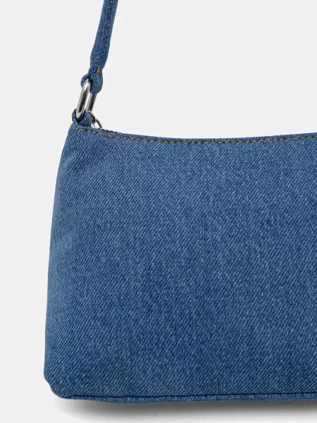 Tommy Jeans Geantă de umăr denim / maro albastru