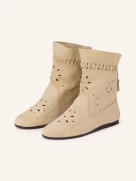 Isabel Marant Buty Woosta Z Wycięciami beige beżowe
