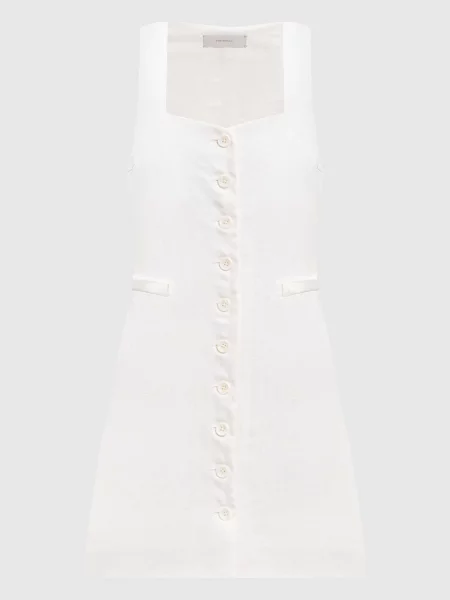 Сукня міні Jaques з льону Faithfull біла