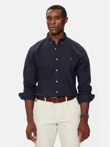 Polo Ralph Lauren Πουκάμισο Bsr Σκούρο μπλε