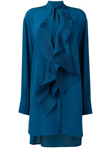 Rochie tip cămașă Givenchy albastru