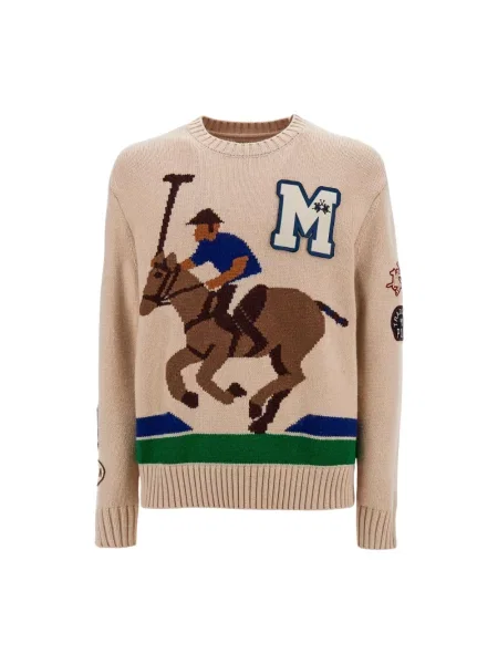 Sweter La Martina wełniany beżowy
