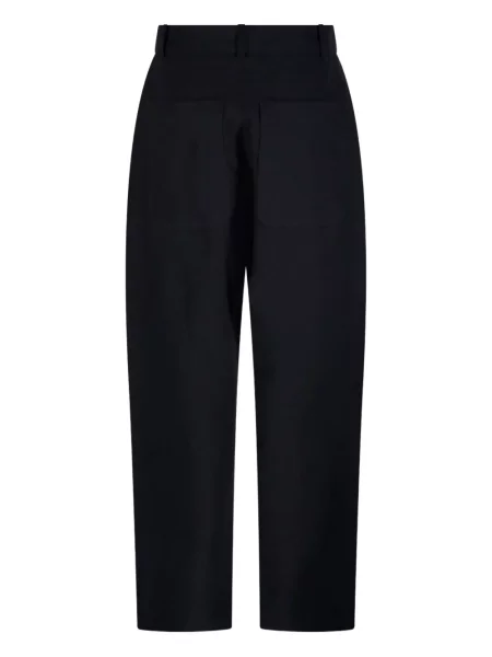 Pantaloni Studio Nicholson de lână albastru