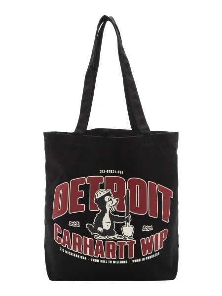 Carhartt WIP geantă de Canvas Graphic Tote negru