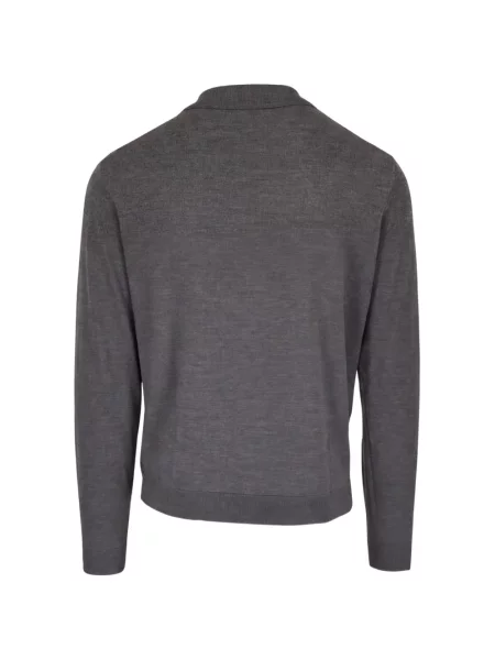 Gulerat cardigan Peter Millar gri