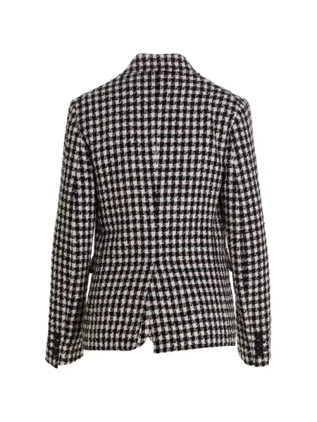 Sacou Versace din tweed negru