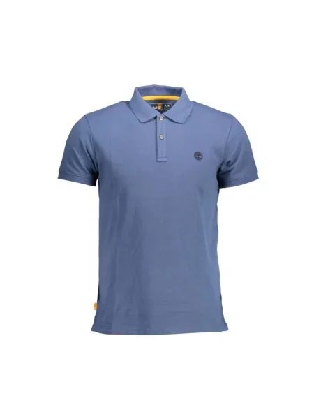 Koszulka polo Timberland z krótkim rękawem niebieska