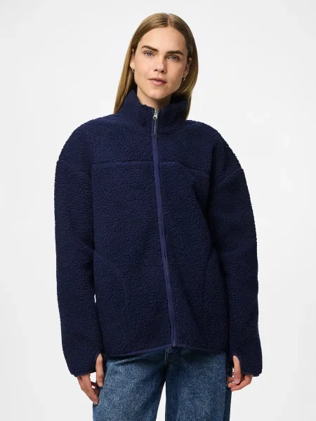 PIECES Jachetă fleece PCSadia marin albastru