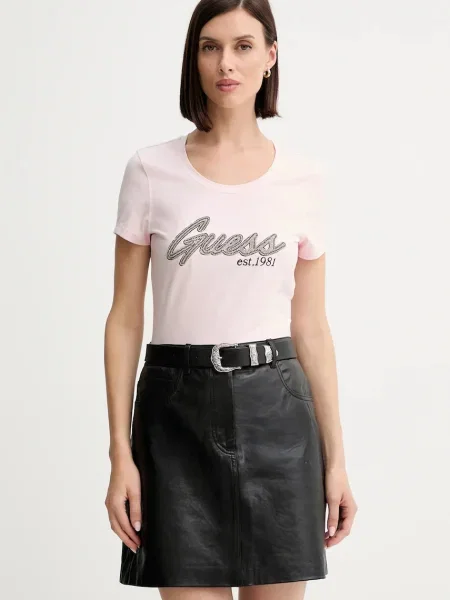 Тениска Guess дамска розово