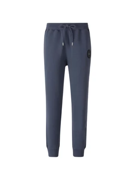 Pantaloni Canada Goose alergare cu autograf albastru