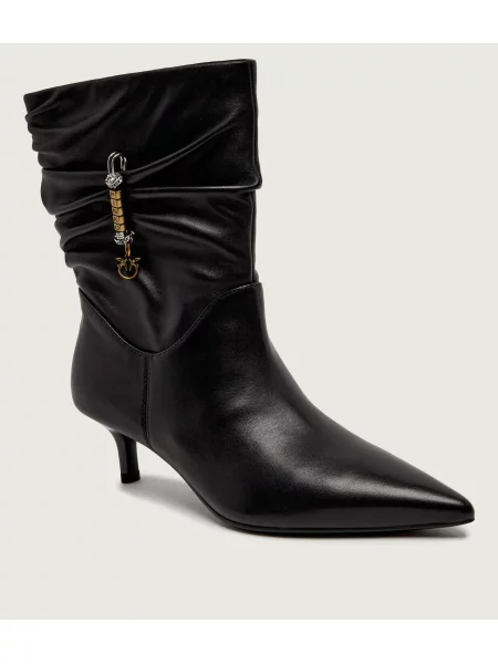 Pinko De piele botine cu subțire Gloria 28 negru