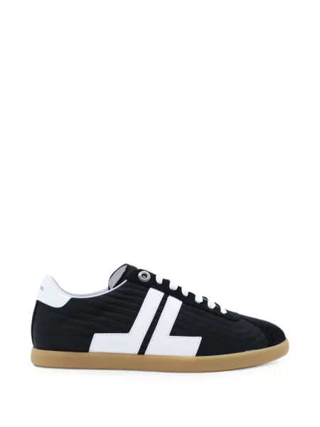 Sneakerși Lanvin cu șireturi din dantelă negru