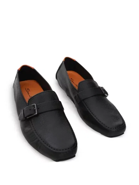 Pantofi loafer Santoni negru
