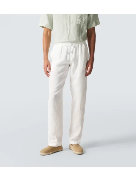 Pantaloni Thom Sweeney de in alb