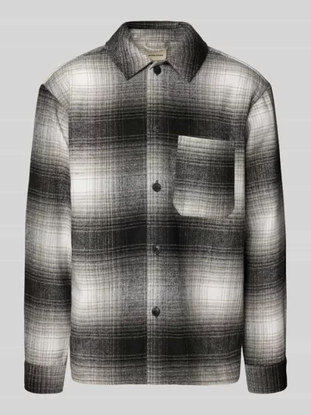 Kurtka koszulowa o kroju regular fit z kieszenią na piersi model ‘ZAC’ Jack & Jones czarna