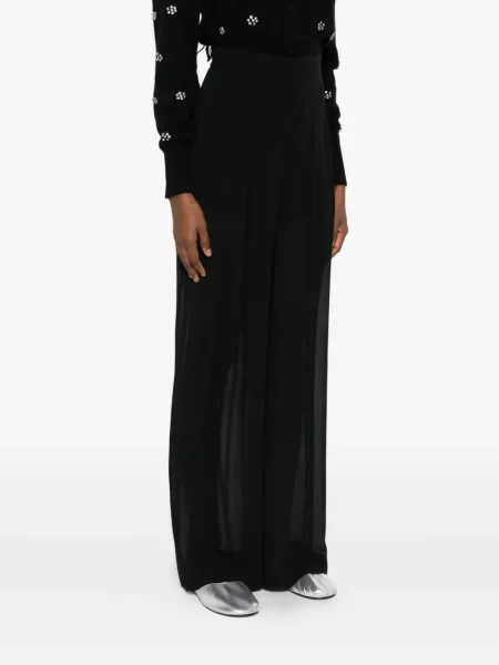 Pantaloni Alberta Ferretti plisate negru