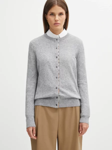 Barbour cardigan din amestec de lână Pendle Knitted Cardigan light gri