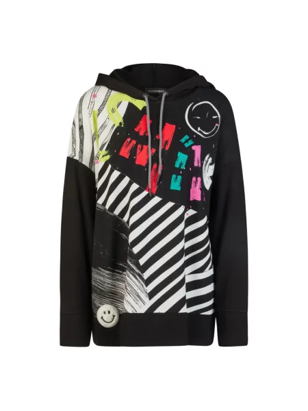 Bluza z kapturem Doris Streich czarna