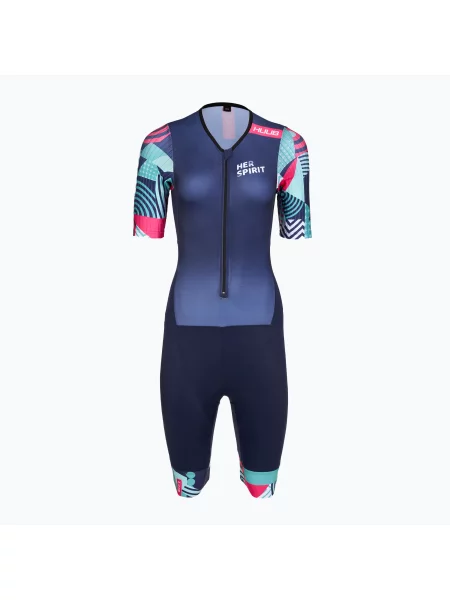 Triatlonová kombinéza HUUB Her Spirit Trisuit navy/band