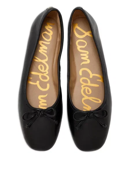 Balerini Sam Edelman cu funde din piele negru