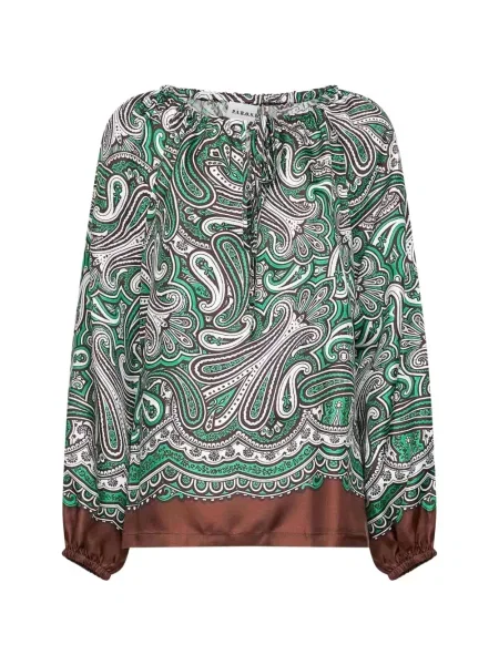 Bluză P.a.r.o.s.h. cu model paisley alb