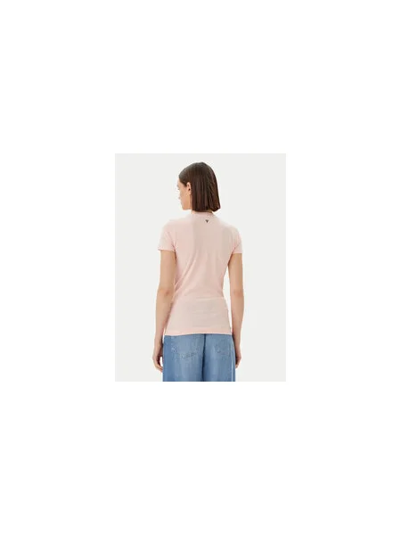 Guess Póló Slim Fit rózsaszín