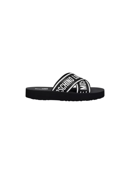 Klapki Love Moschino czarne