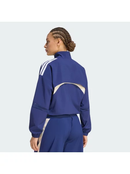 Pruhovaný sportovní top Adidas modrý