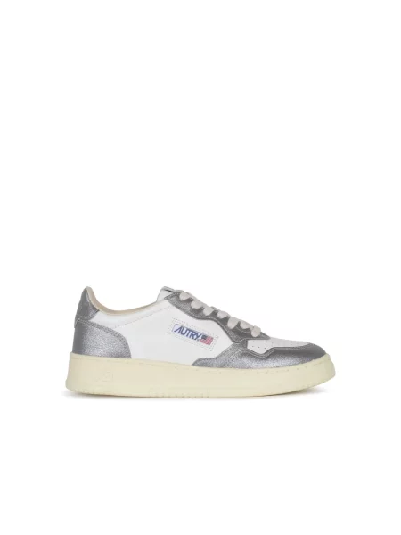 Sneakersy Autry skórzane szare