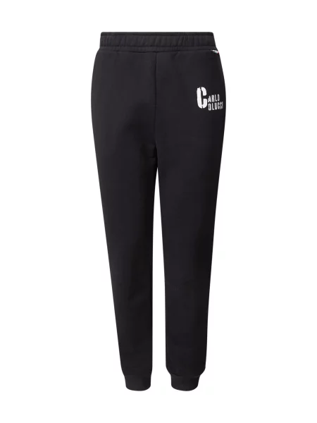 Carlo Colucci Pantaloni Fabiano negru alb