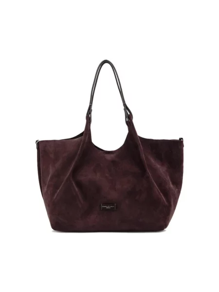 Shopperka Gianni Chiarini skórzana fioletowa