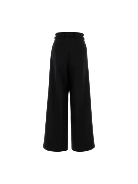 Spodnie Dries Van Noten wełniane czarne