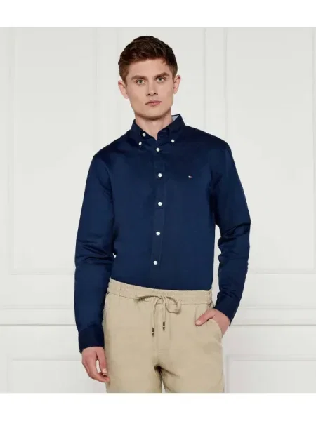 Tommy Hilfiger Cămașă | cu adaos de in