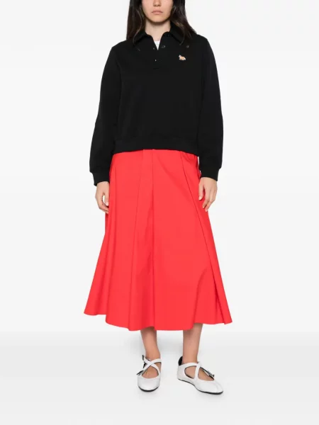 Tricou polo Maison Kitsune negru