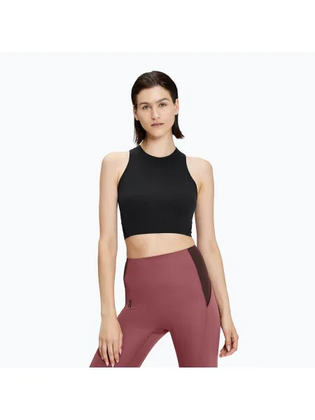 On Running Movement Crop тениска за жени черна