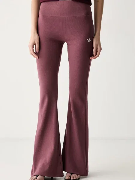 Adidas Originals pantaloni evazați flare pentru femei Essentials roz