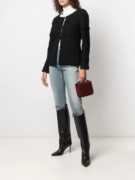 Jednořadá bunda Chanel Pre-owned černá