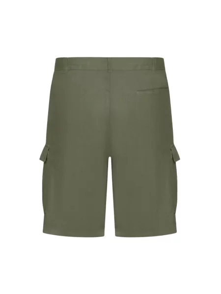 Lniane bermudy 120% Lino zielone