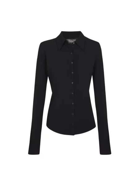 Koszula Cortana wełniana biznesowa czarna