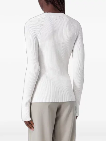 Kerek nyakú szvetter Emporio Armani fehér