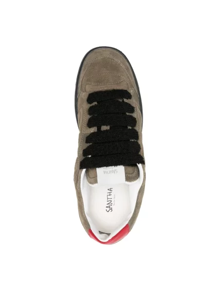 Sneakersy Santha zamszowe zielone