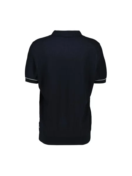 Boss Black Koszulki Mężczyzna S Dzianinowe Polo niebieski
