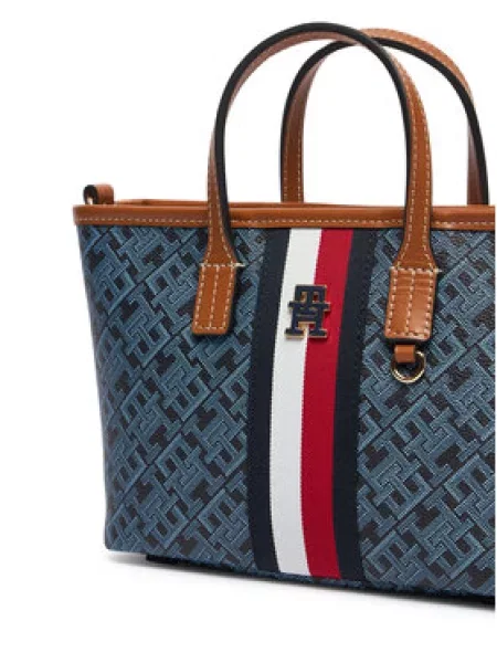 Torbica Tommy Hilfiger Th Monoplay Mini Tote Corp Tamnoplava