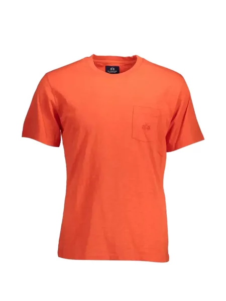 Tricou La Martina cu broderie roșu