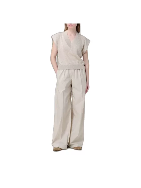 Sweter Brunello Cucinelli beżowy