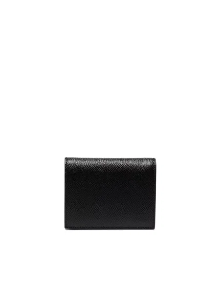 Portfel Salvatore Ferragamo skórzany z logo czarny