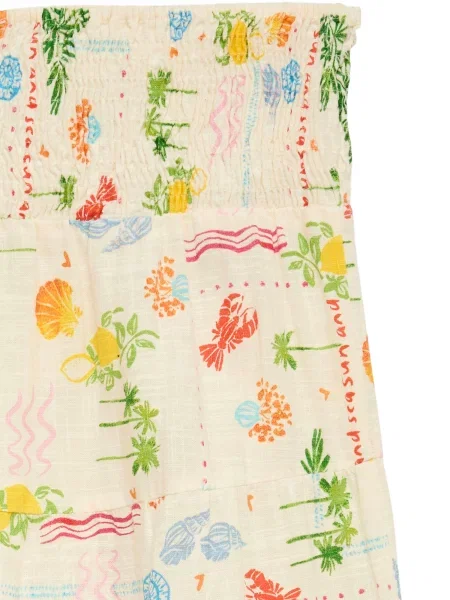 VERO MODA Krilo VMElena kremna / rumena / zelena rdeča