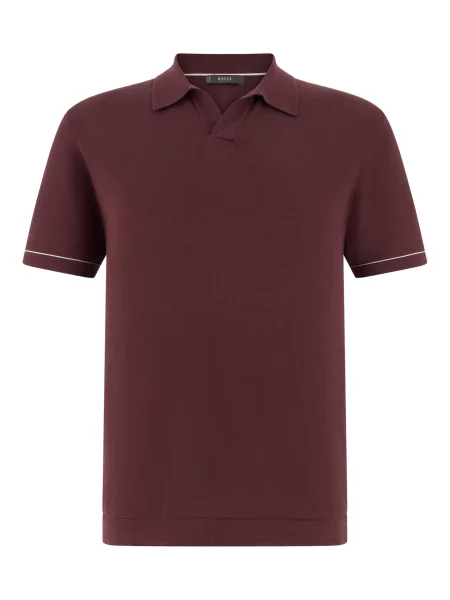 Boggi Milano Tricou burgundy roșu